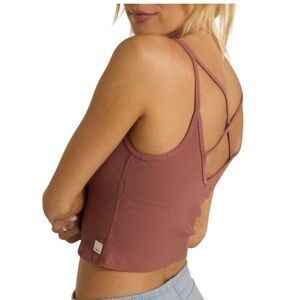 Vuori Ribbed Crop Tank Top